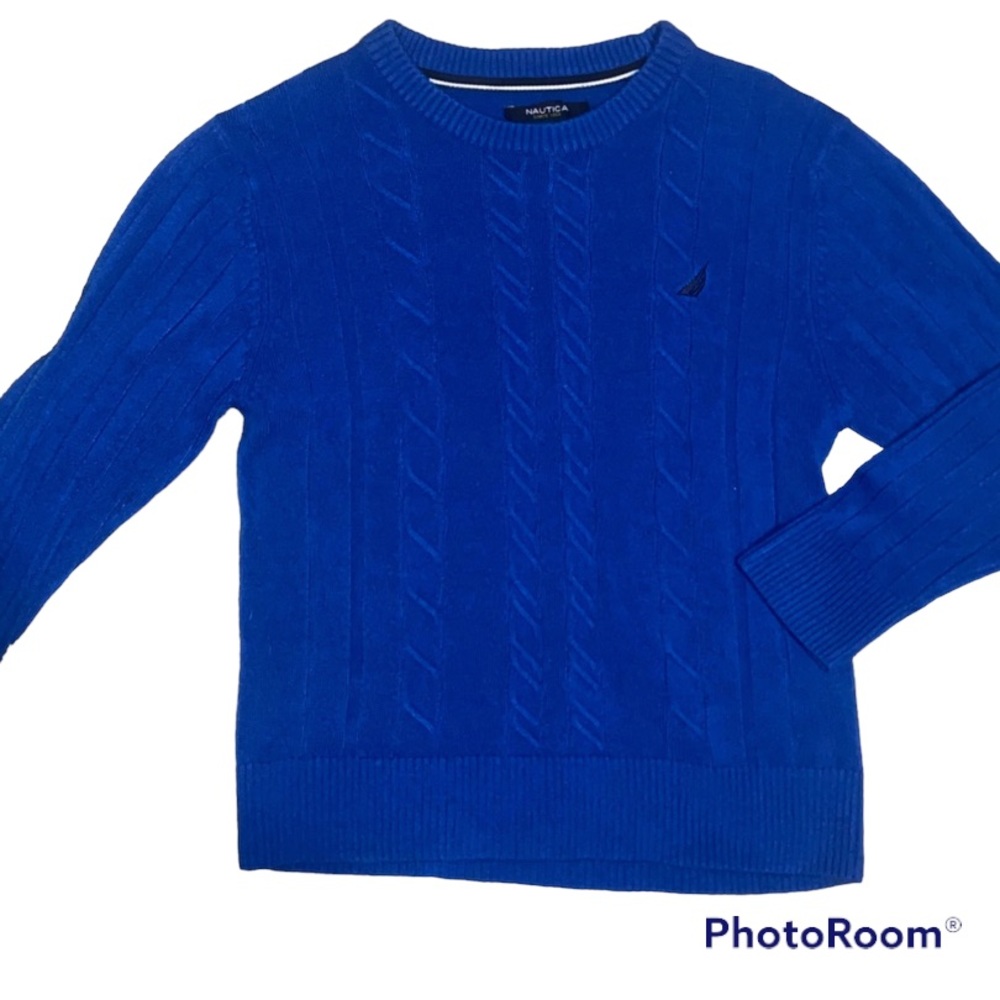 RARE NAUTICA BLUE KNIT SWEATER